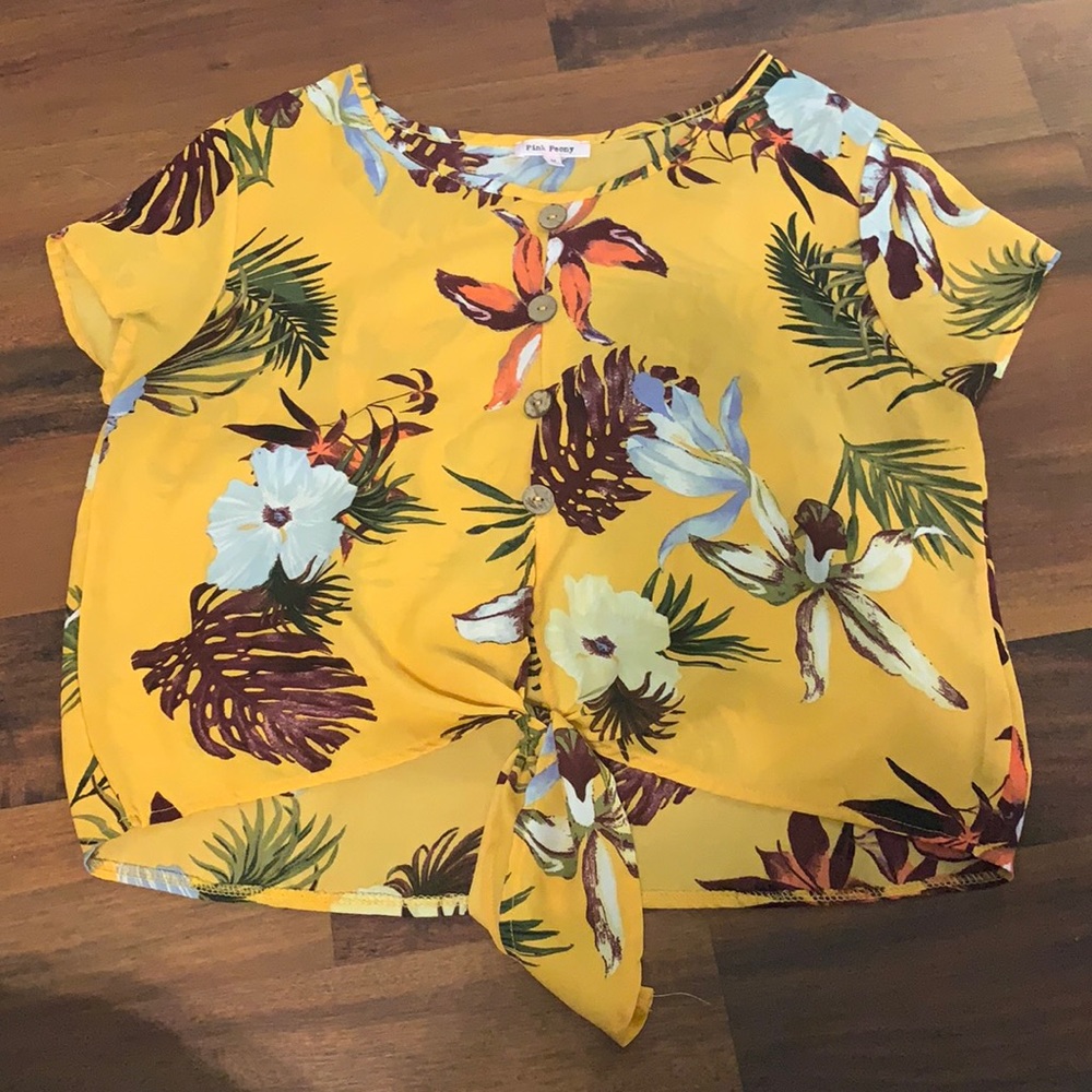 Hawaiian Cropped Top